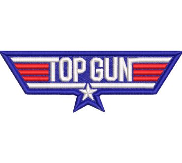 Top Gun Logo Embroidery Designs