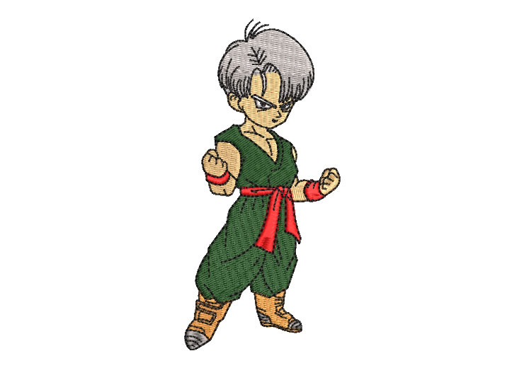 Trunks Dragon Ball Z Embroidery Designs
