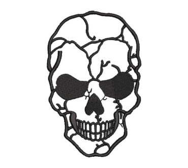 USA Skull Embroidery Designs