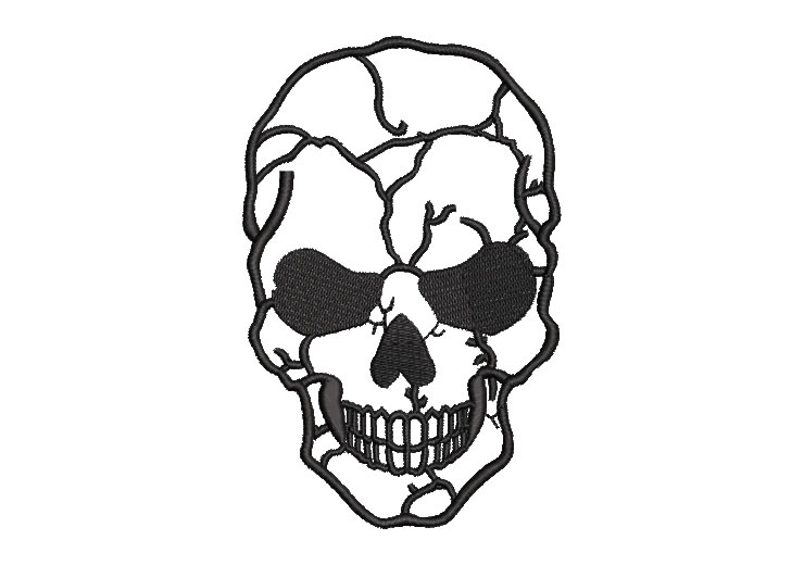 USA Skull Embroidery Designs
