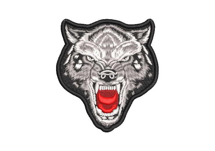 Wild Wolf Face Embroidery Designs