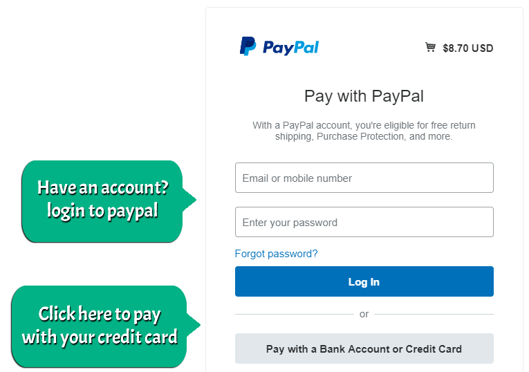 pay with PayPal